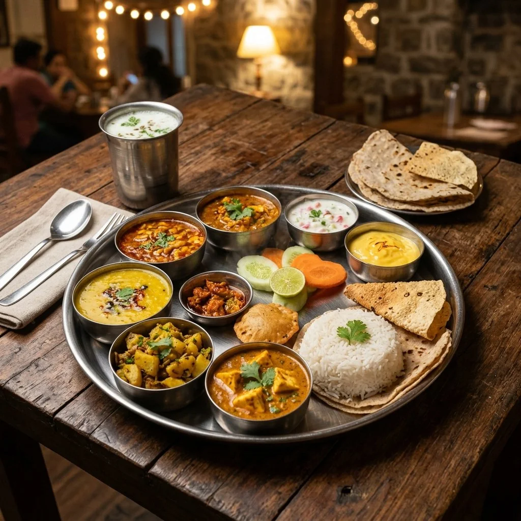 Signature Maharashtrian Thali served at Kunal Restaurant