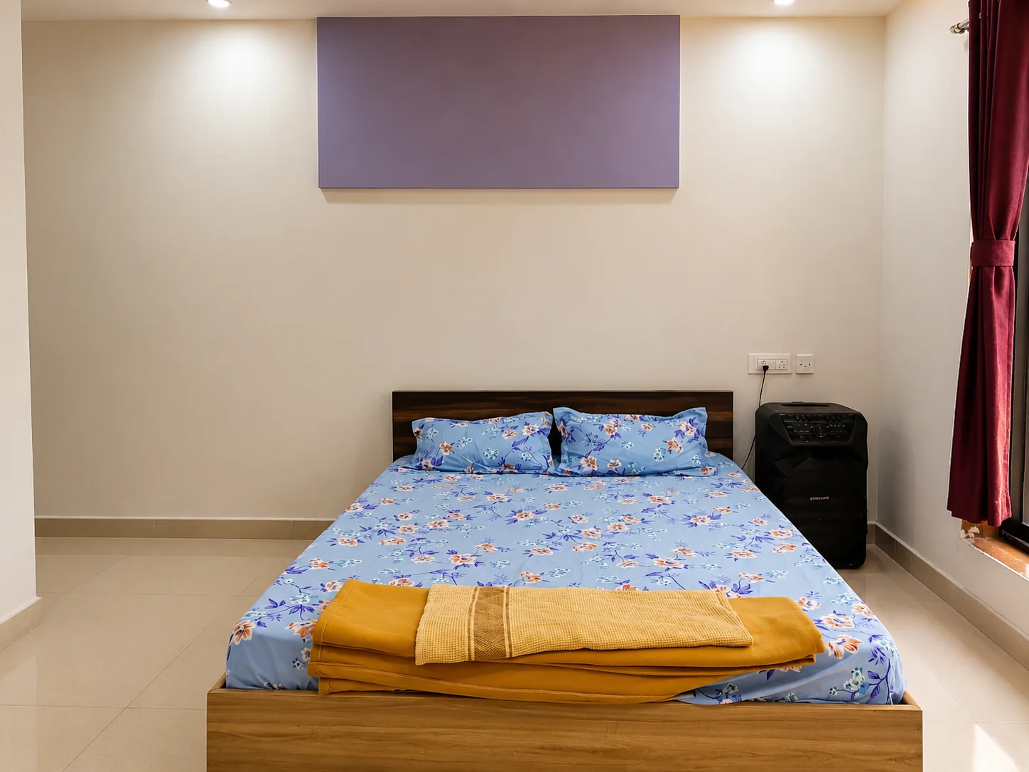 Spacious executive family suite bedroom stays at Kunal Resort