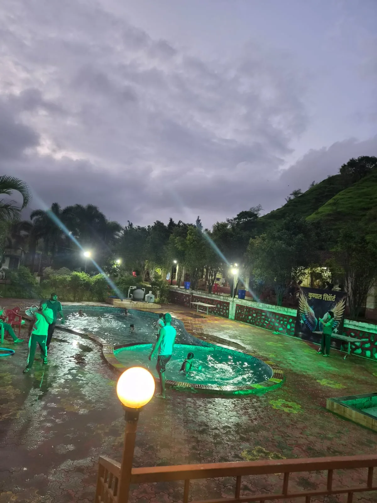 New swimming pool area view 1 at Kunal Resort